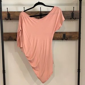 Cute pink / salmon off the shoulder top!